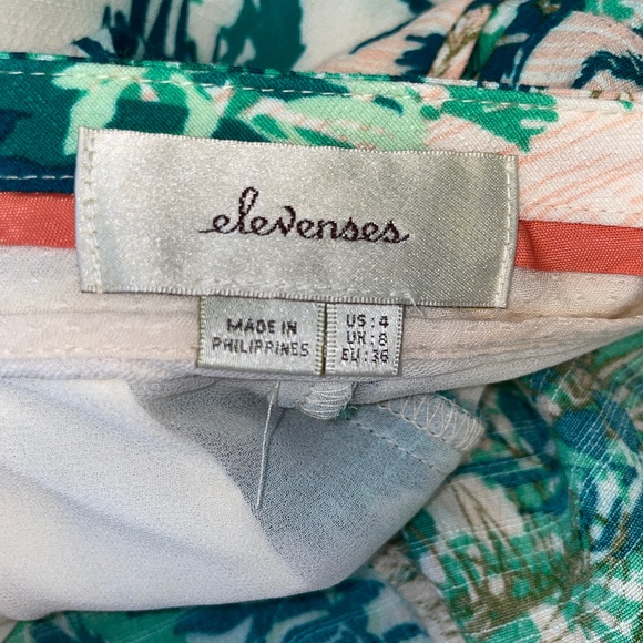 EUC Anthropologie Elevenses Tropical Floral Print Skort Size 4 - Picture 3 of 9